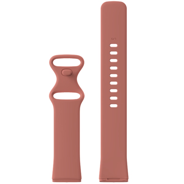 Blød silikone urrem, erstatningsarmbånd til Fitbit Versa 3/Fitbit Sense urrem Red Wine L