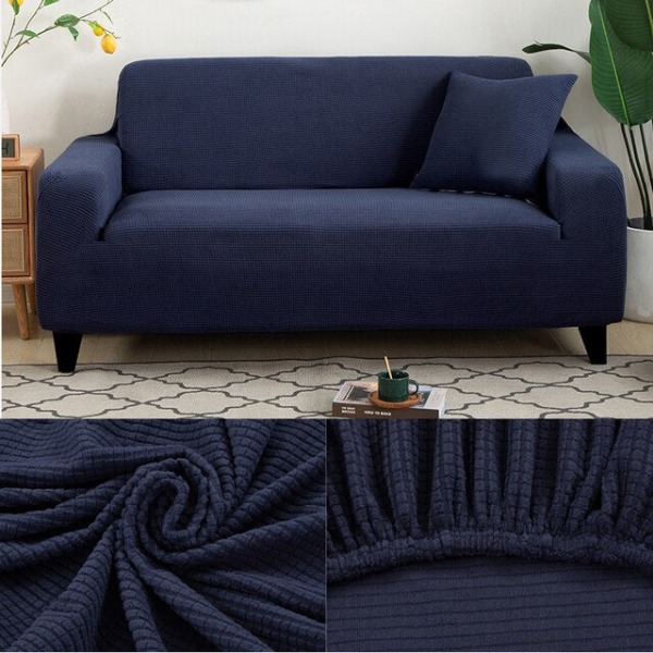 Tjockt soffskydd Jacquard enfärgat tryckt sofföverdrag för vardagsrum sofföverdrag hörnsoffa överdrag L-form wine red 2-seater(135-170cm)