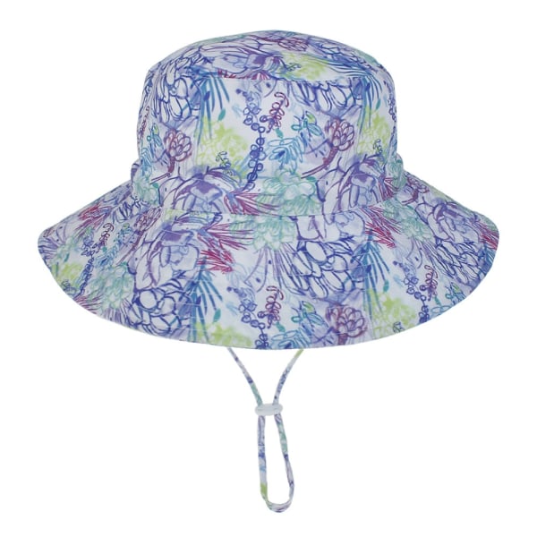 Sommar Baby Solhatt Barn Utomhus Nacke Öron Skydd Anti UV-skydd Strandhattar Pojke Flicka Badhattar För 0-8 År as pictures12 for 0-6 months