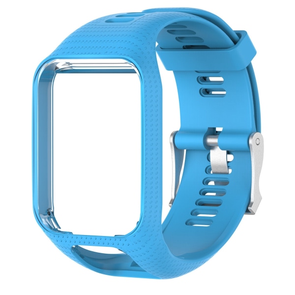 For TomTom Multi-Sport /Runner2/3 erstatning silikonklokkereim white