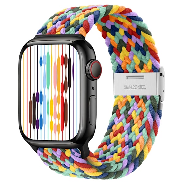 Klockarmband för Apple Watch iWatch 38/40/41mm loop för W-mönster färgglatt