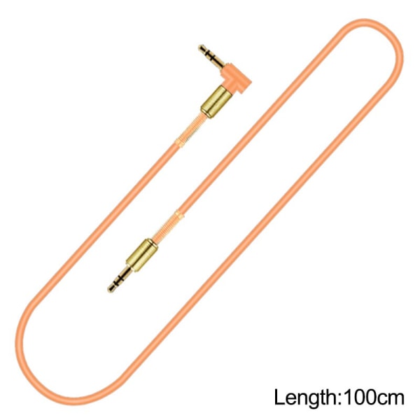3,5 mm Jack Audio Kabel Jack 3,5 mm Hann til Hann Audio Aux Kabel For Samsung Bil Hodetelefon Høyttalerledning Aux Ledning Høyttaler Black