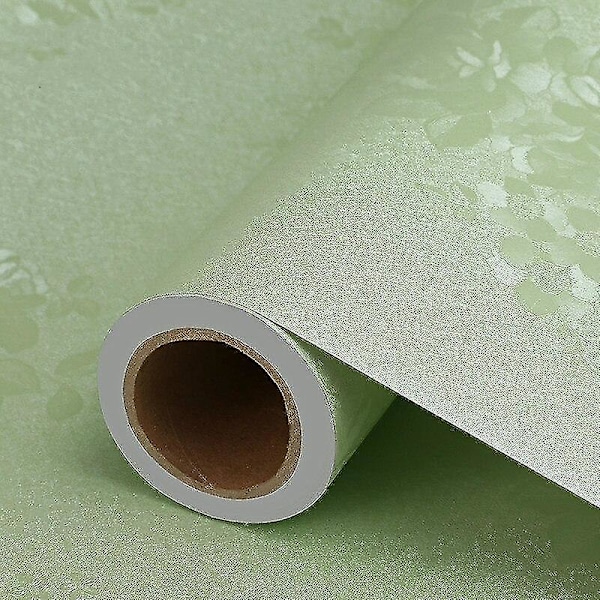 Luksuriøs Hvit Tykk 3D Stereoskopisk Preget Tapet greenrose53cmbred greenrose53cmwide
