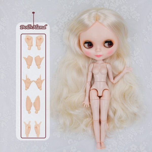 Neo Blyth Docka Anpassad NBL Glansig Ansikte, 1/6 OB24 BJD Leddocka Anpassade Blyth Dockor för Flicka, Gåva för Samling NBL09 HNBL20