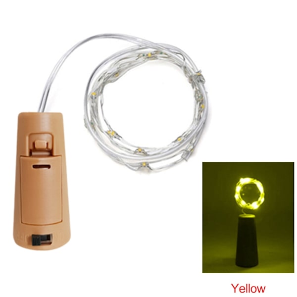 1M 2M 3M Vinkork LED Ljusslingor Jul Fairy Lights Girlang Julgran Bröllopsfest Dekor Bar Flasklampor Red 1M 10leds