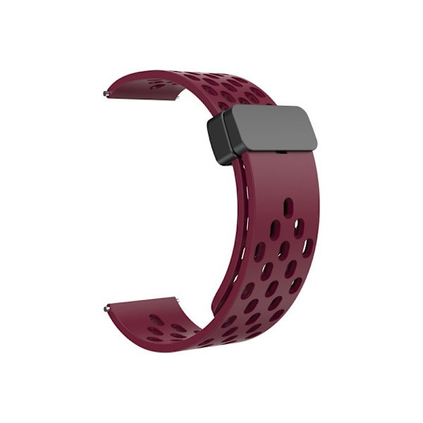 Klockarmband för Apple Watch iWatch 38/40/41 S10 42mm vinröd svart spänne uppgraderad version