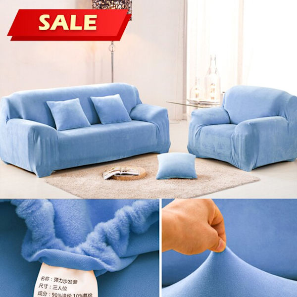 Muhkea paksu sohvanpäällinen olohuoneeseen, säädettävä elastinen kulmasohvan päällinen, osioitu liukuestepäällinen, sisustus, sohvan lepotuolin päällinen Color 8 1-seater(90-140 cm)