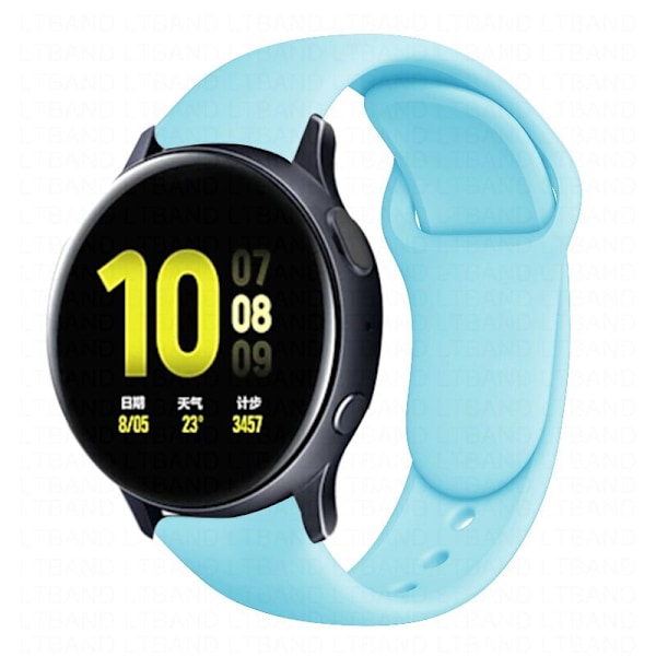 Silikoniranneke Samsung Active 2 -rannekkeelle Gear S3 frontier -rannekoru Galaxy watch 3/46mm/42mm/Active 2 40mm 44mm -ranneke Emerald green 12 Galaxy watch 46mm