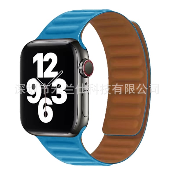 Klockarmband för Apple Watch iWatch 38/40/41/42mm-S10 Chrysanthemum Blå