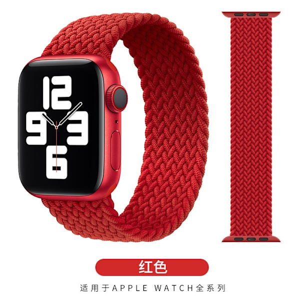 Klockarmband för Apple Watch iWatch 38/40/41mm M 145mm Röd