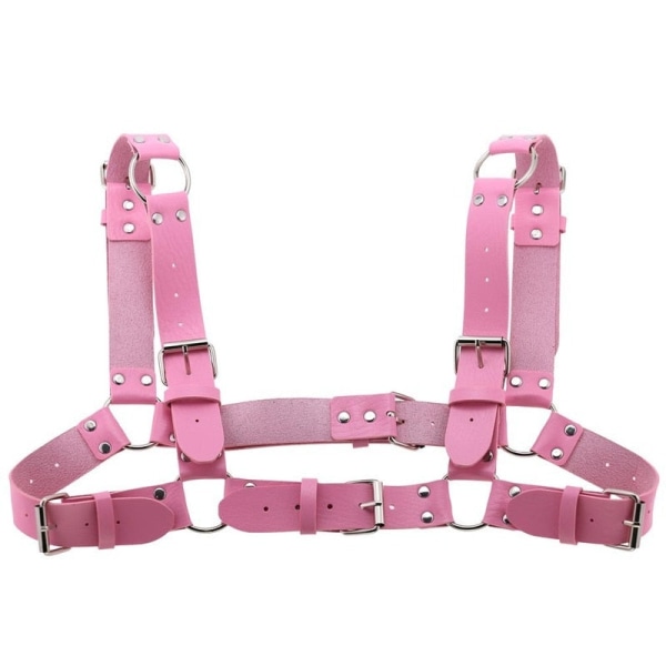 Naisten Miesten Seksikäs Punk Rintavaljaat Säädettävä Häkkimäinen Metallinen Vartaloketju PU-nahkainen Choker Statement Kaulakoru Juhla-asuste Skin