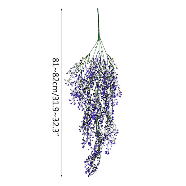 2,3 m Blomsterguirlande Kunstig Blomstersnor med Blade Silke Sakura Kirsebærblomst Efeu Ranke til Hjemmehave Bryllupsbue Dekoration G05 vine