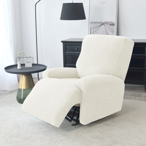 Polar Fleece Vaskbart Avtakbart Delt Lenestoltrekk Sklitrekk Hund Katt Kjæledyr Enkeltsete Sofa Lazy Boy Lenestol Sofatrekk A15 Recliner Cover