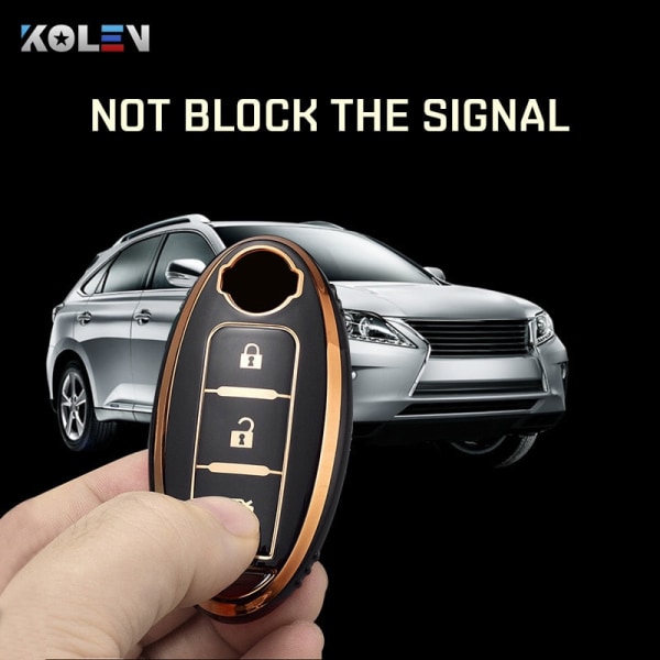 TPU Bil Fjernbetjening Nøgle Etui Cover Skal Til Nissan Qashqai X-Trail T31 T32 Juke J10 J11 Tiida Altima Pathfinder Kicks Til Infiniti A Style Green