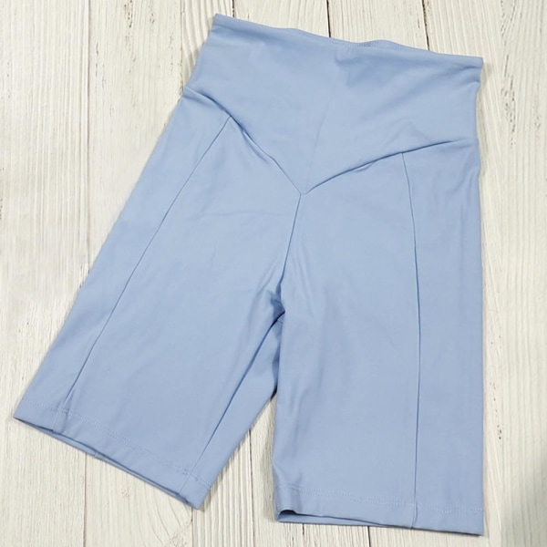 Yoga BH Shorts 2-delade Set Träningskläder Spandex för kvinnor Light-Blue Set L