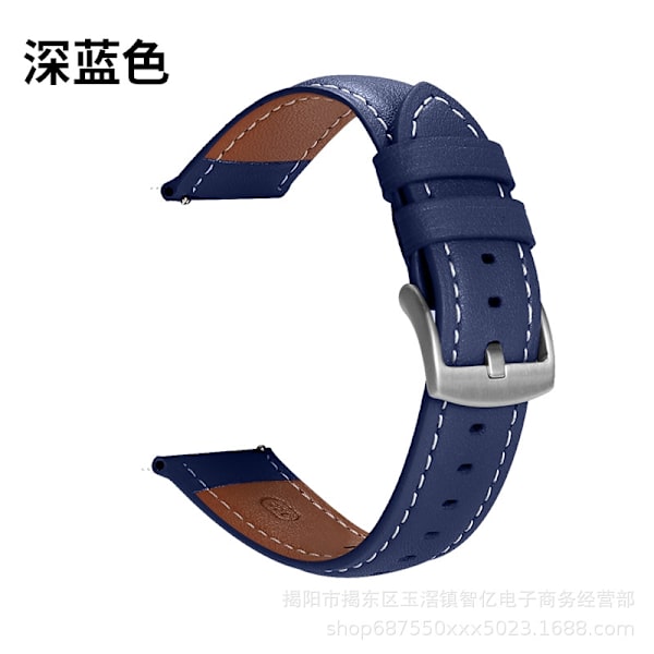 Urrem til Apple Watch iWatch Anvendelig interface 42-44-45-49mm V3 mikrofiber mørkeblå*sølv spænde