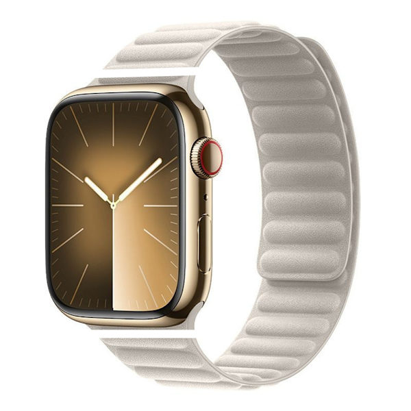Klockarmband för Apple Watch iwatch 38/40/41/42mm-S10 Finvävd Twill-Stjärnljusfärg