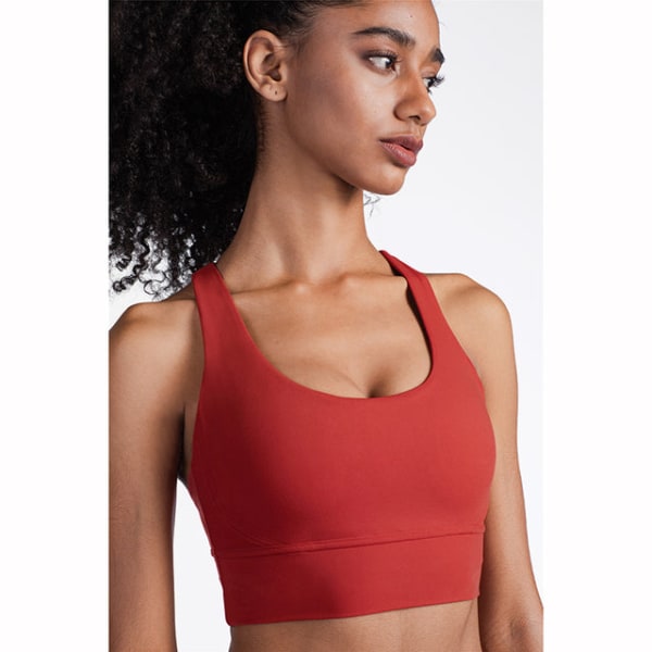 Yoga Toppar BH Enfärgad Och Sexig Sportkläder Utomhus Träningskläder Red XL