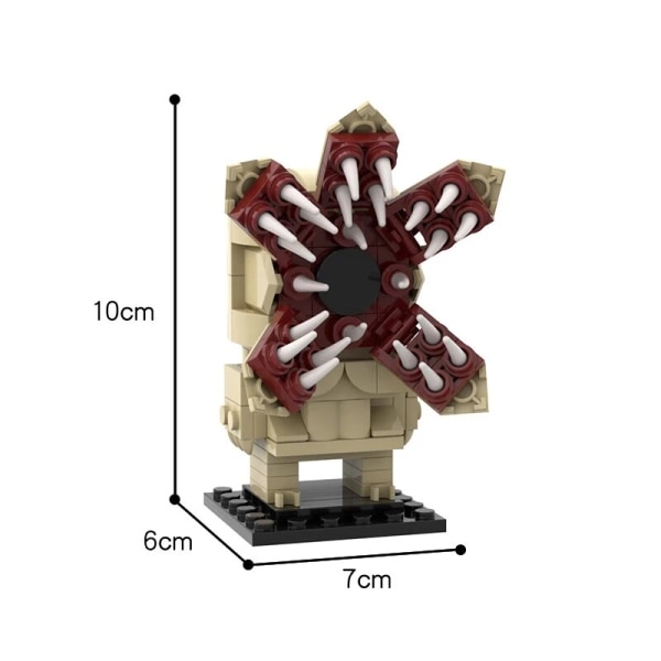MOC35522 Mailackers Stranger Things 4 Elokuvaa Hahmot Demogorgon Brickheadz Mimics Rintalaatikko Rakennuspalikat Lelut Lapsille Lahjaksi 450PCS-NO BOX