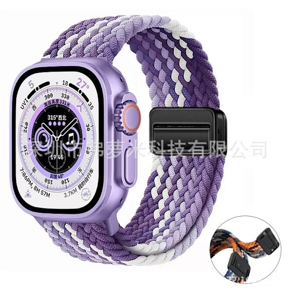 Klockarmband för Apple Watch iWatch 38/40/41mm Druvlila