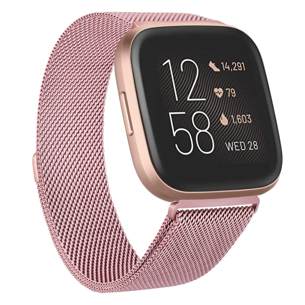 Metallrem för Fitbit Versa 2 Lite Sense Band Armband för Fitbit Versa 3 Handled Milanese Ersättningsarmband Klockarmband Colorful for Versa Lite