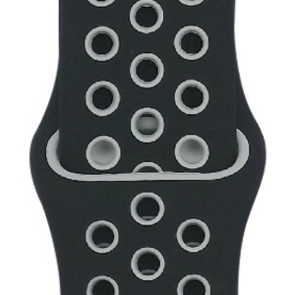 Kellon ranneke Apple Watch iWatchille S10-46mm 42/44/45/49mm-S 4 musta + vaaleanharmaa