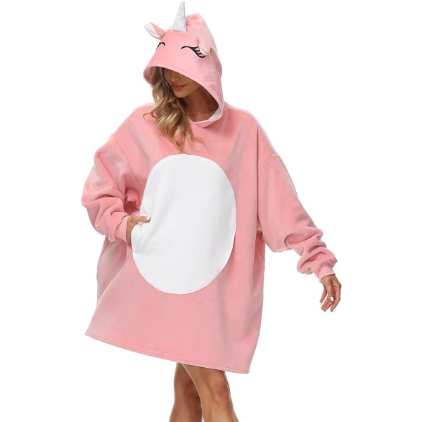 Oversized Hoodie Filt Presenter för Kvinnor UK Vuxna Män Barn Flickor Bärbar Bekväm Fleece Hoodie Morgonrock Som Födelsedagspresenter till Mödrar Vänner Universe-4-15y