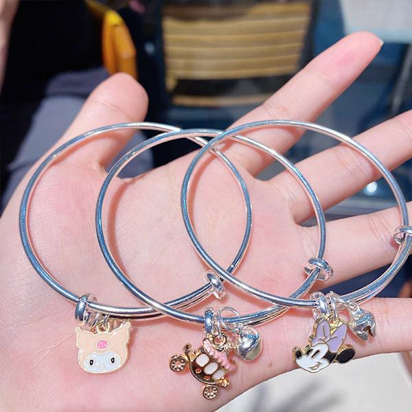 Tegneseriearmbånd Lite Armbånd Par Kjærester Tre-Personers Armbånd med Liten Gave Student Smykker Pink Hello Kitty bracelet