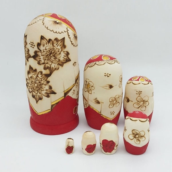 Venäläiset maatuskanuket puiset lelut lapsille jouluksi kodin huoneen koristeluun Halloween-toivelahjaksi DIY 1 SET