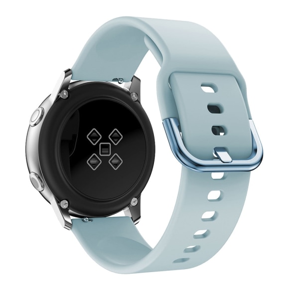 20mm Klockarmband För Samsung Galaxy Watch Active 2 40mm 44mm Armband Gear Sport Armbandsur Samsung Galaxy Watch 4 40mm 42 46mm Light blue 7 Galaxy active 2