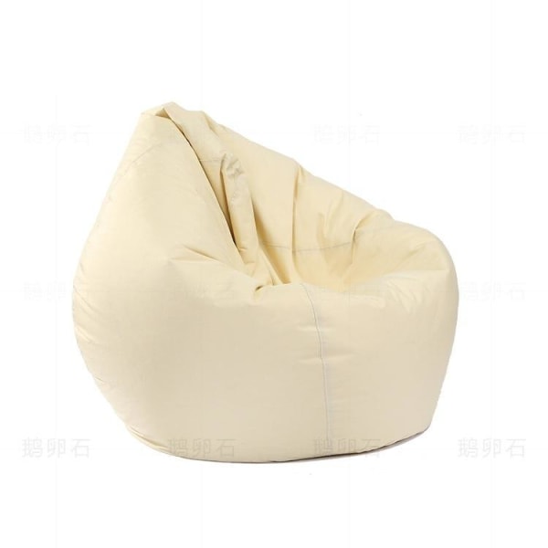 2020 Ny högkvalitativ ofylld Creative Beanbag Lazy Sofa Cover Beige