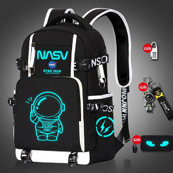 Vattentät Självlysande Barnryggsäck Skolväskor för Pojkar Ortopedisk Skolryggsäck Grundskoleväska Bokväska Mochila pattern2 Backpacks