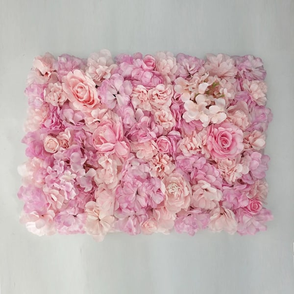 60x40cm Tekokukat DIY Häät Koristelu Kukka Seinäpaneelit Silkki Ruusu Kukka Vaaleanpunainen Romanttinen Häät Tausta Sisustus A