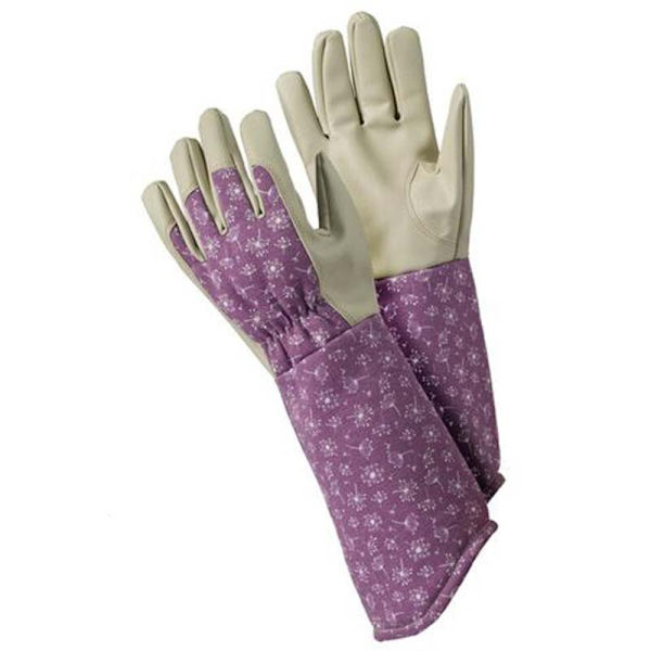 Trädgårdshandskar Arbete Plantering Hushållsarbete för Män Kvinnor Tåliga Rosbeskärning Med Långt Underarmskydd Long purple-8691 One size fits all