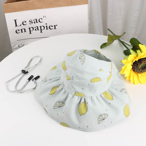Söpö kesäinen tyttövauvan lierihattu, painettu ulkoiluhattu rusettikoristeella, lasten tyttöjen aurinkohattu, vauvan taaperon Panama-rantahattu with rope4 for 2-7 years