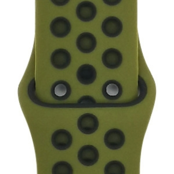 Urrem til Apple Watch iWatch til S10-42mm 38/40/41mm-L 41 olivengrøn + sort