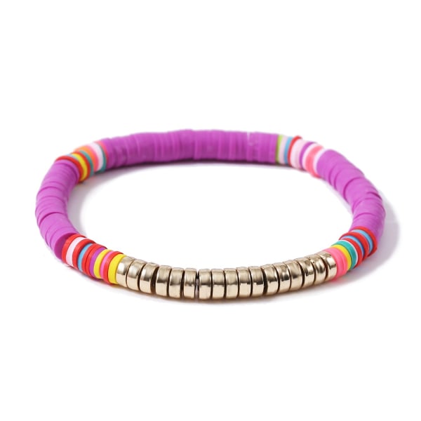 Armbånd Multifarvet Kvast Polymer Ler Skal Boheme Armbånd S2008-1 mixed color CCB