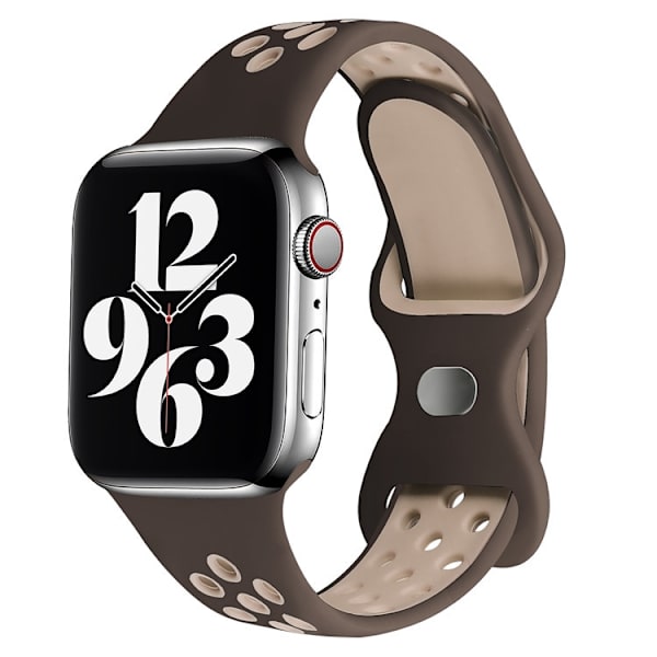 Klockarmband för Apple Watch iWatch 42mm/44mm/45mm/49mm ML Rökig Lila Beige