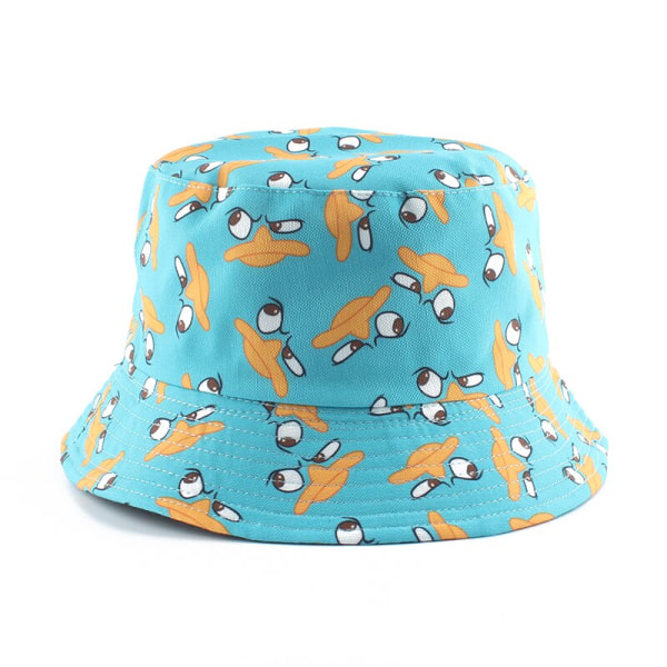 Morsom Anime Tegneserie Bøttehatt Reversibel Fiskerhatt Unisex Street Hip Hop Flat Cap Fiske Bob Hatt 3 One Size