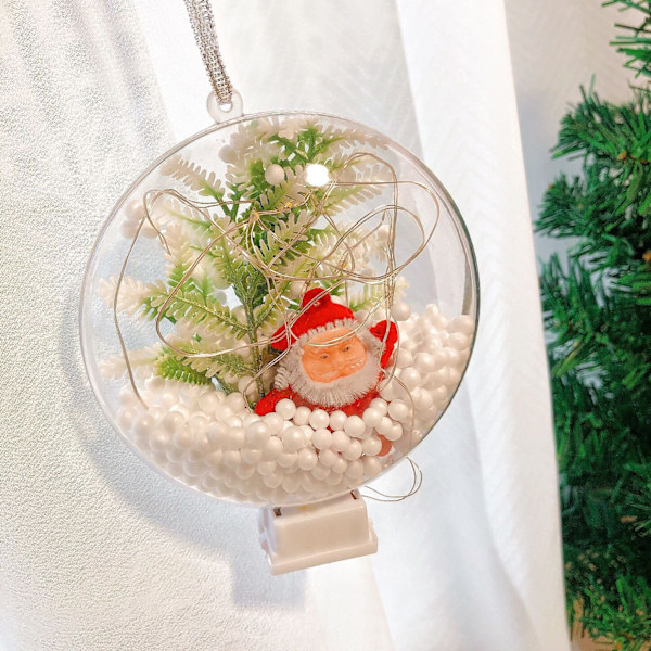 Jouluvalokoriste Valoa lähettävä joulukuusiriipus Lasten vanhempien ja lasten käsintehty DIY-joululahja Christmas tree style [Material package]]