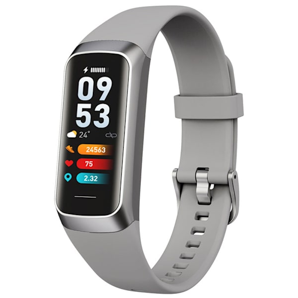 Smart Armband Puls Blodtryck Sömnövervakning Stegräknare Kroppstemperaturklocka Wine Red