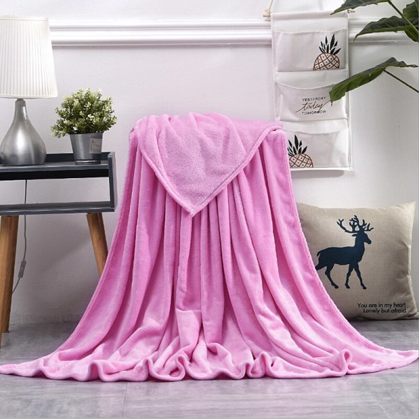 Mjuk Varm Korallfleece Filt Vinterlakan Överkast Sofffilt 230Gsm 8 Storlekar Lätt Tunn Maskintvätt Flanellfiltar Deep purple 150x200cm