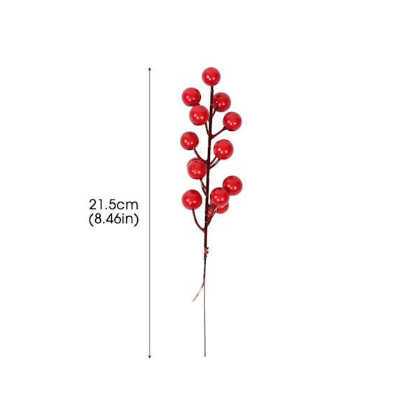 1-10 st Julsimuleringsbär 14 Bär Konstgjord Blomma Frukt Körsbärsväxter Hem Juldekoration DIY Gåva A-3 PCS