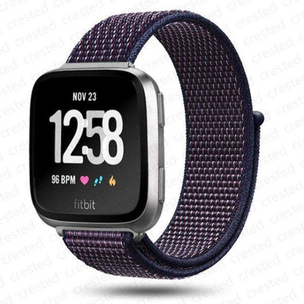 Armband för Fitbit Versa 2 band correa Smartklocka ersättningsarmband Nylon Loop Armband correa Fitbit Versa 2/Fitbit Libe band Overseas Indigo