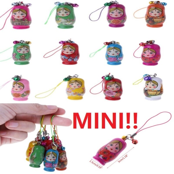 Ryska häckande dockor Trä Matryoshka leksaker för barn Barn Jul Hem Rum Dekoration Halloween önskepresent DIY 1 SET