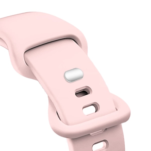 Silikon sportband för Apple Watch Series Se 6 5 4 3 21 44mm 40mm Smart Armband Klockband Pin Tuck Strap on iWatch 6 38mm 42mm 14 light pink 38MM or 40MM