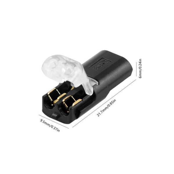 10kpl 12V johdinliitin, kaapelin pistoke, juotosvapaa puristusliitin, liitäntälohko E sähköliitin, pikaliitin 21.7*9.5*6mm 30PCS