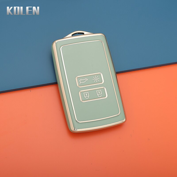 TPU Bil Fjernbetjenings Nøgle Etui Cover Skal Til Renault Koleos Kadjar Megane Clio Captur Talisman Espace Kangoo Sandero Fob Tilbehør Red