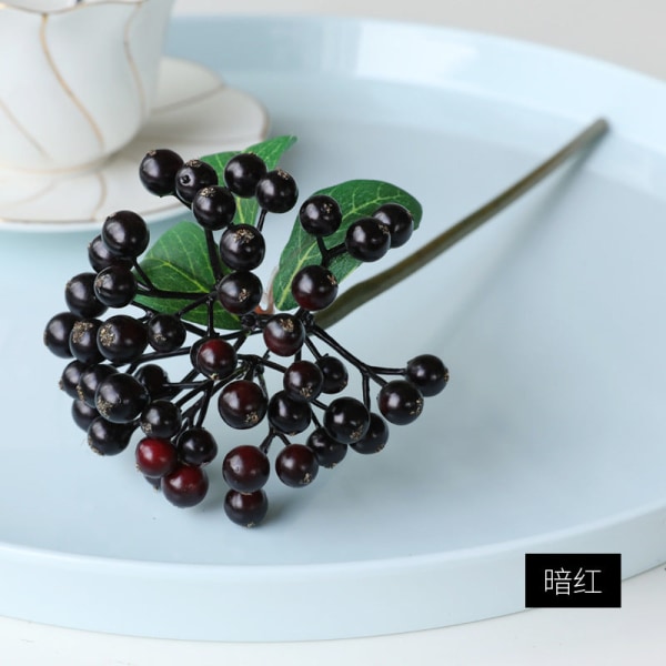 Buntede Grener Fu Lu Guo Hill Frukt Dekorativ Blomsterarrangement Tilbehør Jul Små Bær New Green