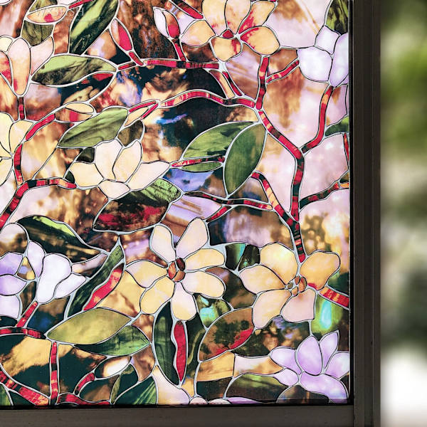 Mattapintainen yksityisyysikkunakalvo, lasimaalauksellinen UV-suoja, staattinen, liimaton kiinnitys kotiin, koristeelliset auringonsuojaikkunatarrat M 60X100 CM